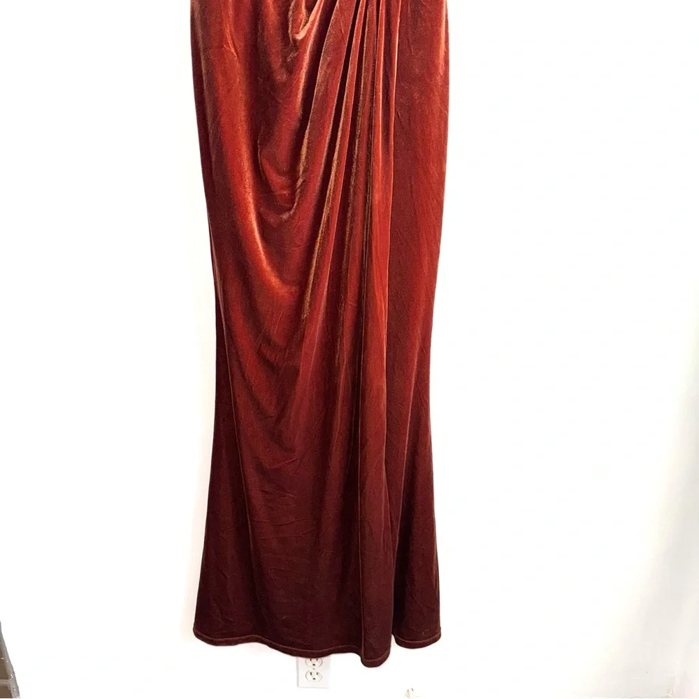 Revelry Rust Maxi Dress - Picture 4 of 12